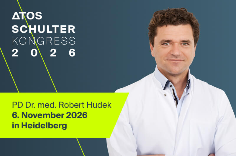 Schulterkongress 2026 Referent PD Dr. med. Robert Hudek