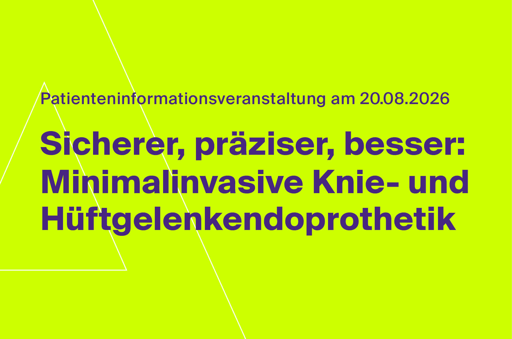 Patienteninformationsveranstaltung Braunfels