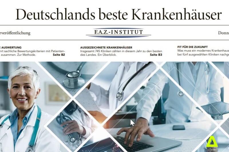 FAZ beste Krankenhäuser