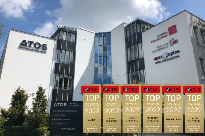 Focus Siegel 2022 ATOS KLiniken München Othopädie