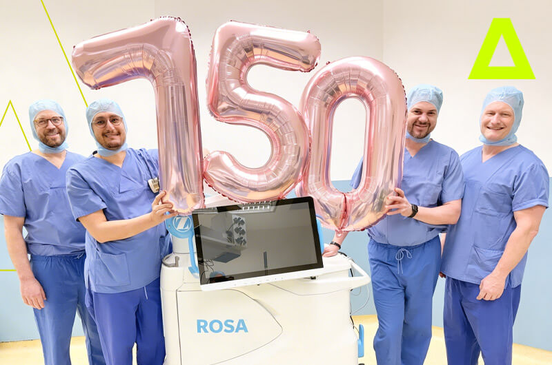 750 robotergestützte Knieprothesen